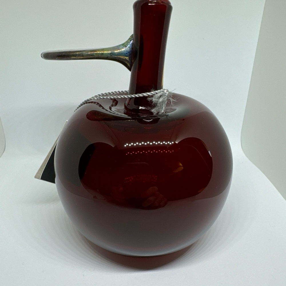 Oiva Toikka Apple Red fruit Iittala art glass Design Finland hand blown Numbered - Picture 5 of 11